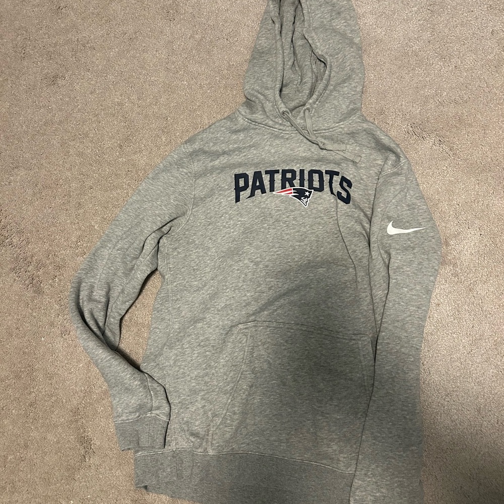 Nike Gray Patriots Hoodie